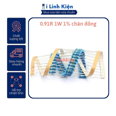 Điện trở vạch 1W 0.91R ( túi 10c )