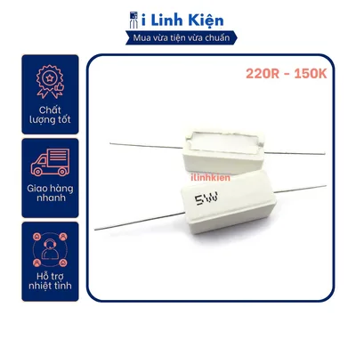 Điện trở sứ 5W 820K